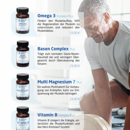 Aufsteller-Zell38-A5 - Beweglichkeit und Muskelaufbau